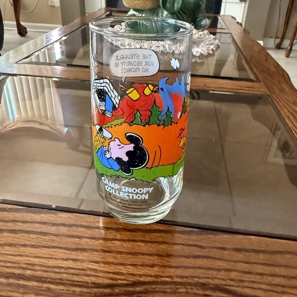 Vintage Other - Vintage 1950-1968 Charlie Brown Camp Snoopy Collection Drinking Glass